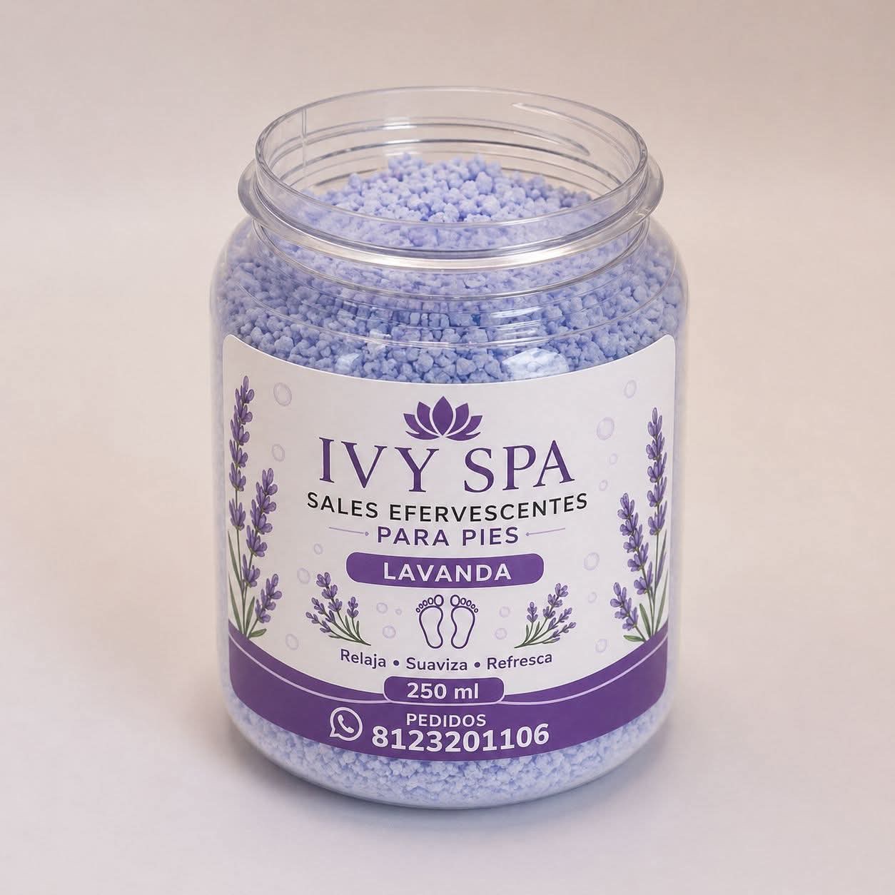 Sales Efervescentes para Pies Lavanda