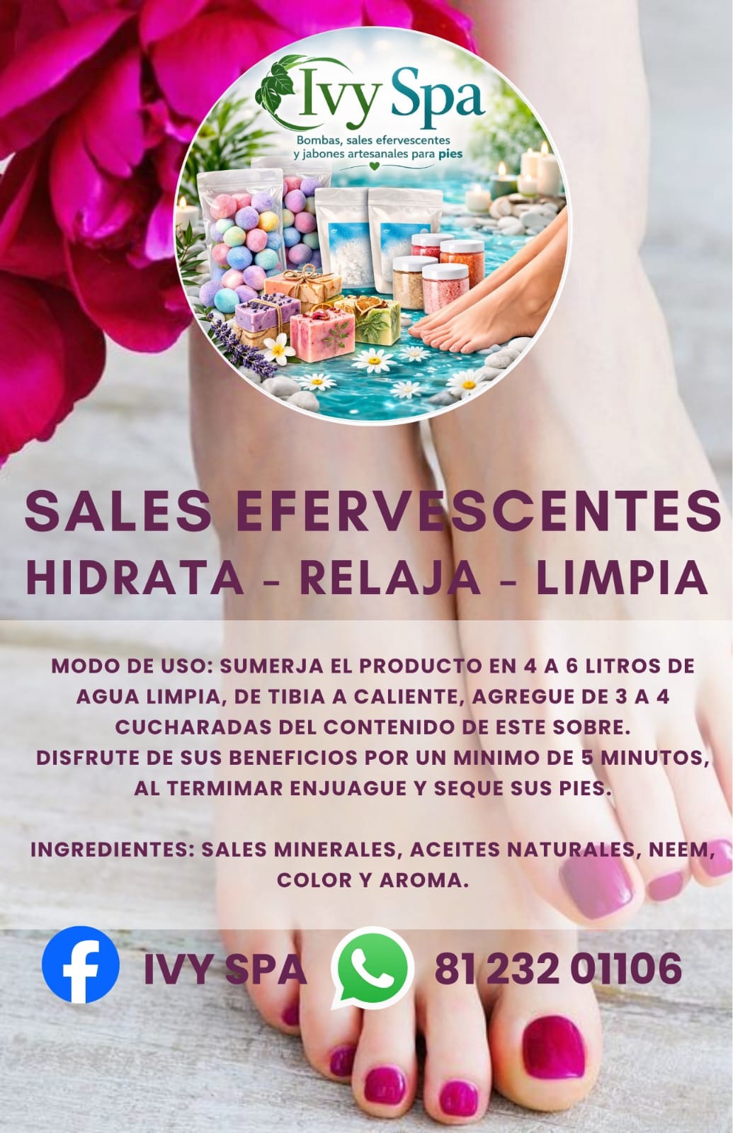 Sales Efervescentes para pies